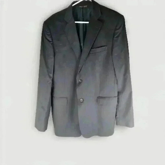 Ermenegildo Zegna Saks Fifth Ave BLACK LABEL 42L Navy SILK WOOL Blazer Jacket - Picture 1 of 15